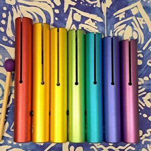 Tubos de Cristal para los Siete Chakras, Instrumentos Musicales, Colores Personalizados, Juego de Sonidos, Campanas de Cristal, Paquete de Sonidos - Product Image 1