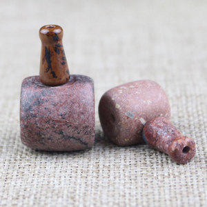 Brown <b>Red</b> Stone Three Way Buddha Head Pagoda For <b>Bracelet</b> Making 11-20mm Irregular Shape Jewelry Findings Components - Product Image 1