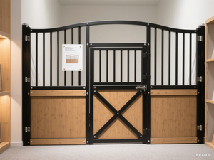 Scatola stabile per cavalli in acciaio inossidabile con drenaggio-facile pulizia per virata a umido - Product Image 2