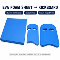 Feuille de mousse EVA haute densité, matière première pour les fabricants d'équipements de natation, découpe, moulage, antidérapante, durable, densité 25-45 kg/m³