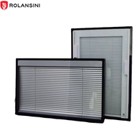 Rolansini Vente Chaude Fenêtre à Persiennes Verticales en Aluminium Anti-Ouragan de Haute Qualité Personnalisée pour Cuisine et Salle de Bain
