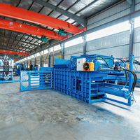 Presse à papier horizontal économique avec connexion en fil d'acier pour le compactage de carton haute densité
