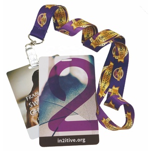 Lanière anti-perte en polyester pour carte d'identité, lanières imprimées numériquement, porte-badge rétractable, lanière personnalisée avec logo - Product Image 1