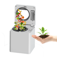 Broyeur de déchets alimentaires ménagers, recycleur intelligent de déchets de cuisine, sans odeur, processeur de déchets alimentaires multi-modes avec fenêtre visible
