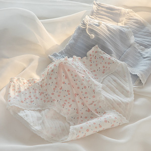 5 unids/lote bonitas de bragas de algodón de amor para mujer, ropa interior estampada, bragas para niñas, calzoncillos suaves transpirables, lencería Sexy femenina - Product Image 2