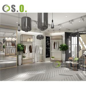 ร้านเสื้อผ้าที่ทันสมัยออกแบบบูติกผู้ชายชั้นวางเสื้อผ้าเสื้อผ้าไม้ชั้นวางเสื้อผ้าแสดงสําหรับร้านค้า - Product Image 3
