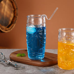 Bicchieri da Birra KLP in Stile <span class=keywords><strong>Tiki</strong></span> Hawaiano Art Deco, Capacità 401-600ml, Prodotti in Cina per Feste, Fatti a Mano e Facili da Pulire - Product Image 4