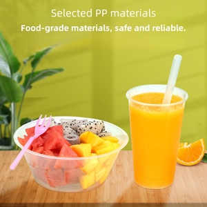 <strong>Plastic</strong> <strong>Cup</strong> With Lid PP <strong>Cups</strong> <strong>Plastic</strong> Custom Logo Support for Coffee Shop Brand Daily Drink Packaging - Product Image 5