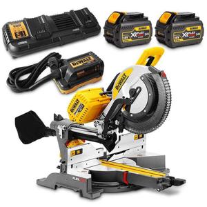 แบตเตอรี่โซลาร์/ไฟฟ้า 780 T 2 A-QW FlexVolt 54V/230V กำลังไฟคู่ ใบมีดโค้งมน 6.0Ah 3800 รอบต่อนาที เครื่องเลื่อยองศาไฟฟ้าแบบพกพาของฝรั่งเศส - Product Image 4