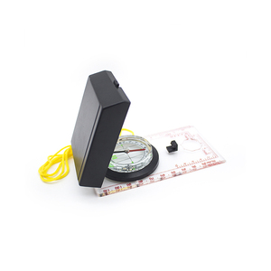 Mini placa Base acrílica portátil, brújula, práctica regla de mapa de mano, espejo, guía de navegación deportiva, puntero de compañero de caminata perfecto - Product Image 2