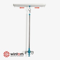 Rails de rideaux de plafond modernes en aluminium WINTOM pour hôpitaux, forme incurvée, installation facile, longueur personnalisable, accessoires