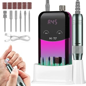 Professional 45000RPM Electric <b>Nail</b> Drill Low Noise <b>Nail</b> Sander File Machine Rechargeable <b>Nail</b> File for Manicure Salon Tool - Product Image 1