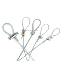 Câble métallique en acier galvanisé écologique de haute qualité et cosses de câble pour le levage de machine avec crochet pour une utilisation intérieure/extérieure de sécurité