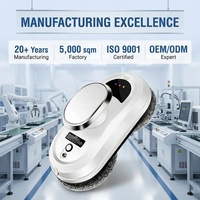 Robot Inteligente Automático para Limpieza de Ventanas |   Control Remoto + Cuerda de Seguridad Anticaídas |   Logotipo y Empaque Personalizados OEM/ODM |   Venta al por mayor