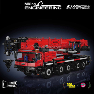 LTM1110 Modèle de camion de <span class=keywords><strong>grue</strong></span> <span class=keywords><strong>électrique</strong></span> à fonctions complètes Blocs de construction de camion d'ingénierie <span class=keywords><strong>Jouet</strong></span> de brique d'assemblage de bricolage - Product Image 2