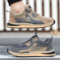 Chaussures de sécurité de sport supérieures respirantes et confortables pour hommes chaussures de sécurité de travail anti-crevaison et antidérapantes à la mode