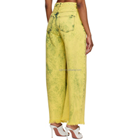 Pantalons pour femmes, dernière tendance, rose, respirant, tendance de la mode, coupe droite, jean à jambes larges