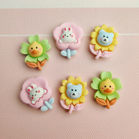 Se précipita mignon fleur résine dessin animé eau tasse Patch coque de téléphone bijoux résine Kawaii résine moules en gros pour la décoration