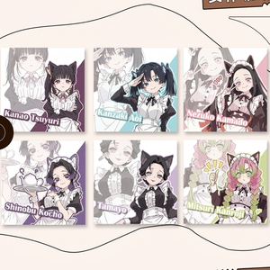 Boîte mystère de sous-verres anime japonais, sous-verres carrés en aluminium gaufré avec motifs d'anime, vente en gros de marchandises de dessins animés, jeu de table - Product Image 6