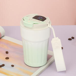 Gobelets <span class=keywords><strong>à</strong></span> café intelligents avec affichage de la température LCD élégant <span class=keywords><strong>à</strong></span> effet dégradé, <span class=keywords><strong>à</strong></span> double paroi, isolés sous vide, portables <span class=keywords><strong>pour</strong></span> les voyages - Product Image 1