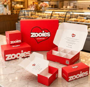 Boîte d'expédition <span class=keywords><strong>en</strong></span> carton ondulé personnalisée pour la <span class=keywords><strong>livraison</strong></span> de nourriture, sushis, biscuits, pâtisseries, gâteaux, avec séparateurs, emballage <span class=keywords><strong>en</strong></span> matériaux recyclés - Product Image 1