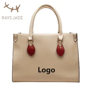 Hochwertige Fabrik taschen für Damen handtaschen und Geldbörsen benutzer definierte Logo Leder Damen Einkaufstasche