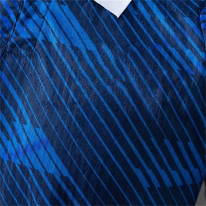 新季男女通用法式主场球员球迷主/客场足球球衣 100% 涤纶透气速干立领短裤 - Product Image 4