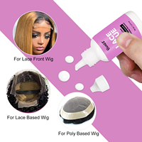 Haute qualité 30ml dentelle perruque adhésif forte tenue Extension de cheveux Kit de colle outil d'extension de cheveux pour perruques avant de lacet