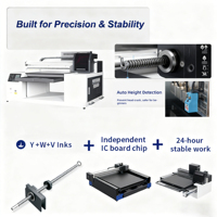 Imprimante UV à double tête FunJar 5060, 350W, haute précision, machine d'impression à axe Y
