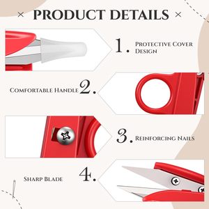 Factory <b>Direct</b> Wholesale <b>Beading</b> Thread Cutter Fishing Line Mini Yarn Scissor Thread Snips Scissors for Yarn - Product Image 2