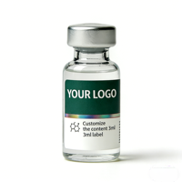 Étiquettes autocollantes en vinyle de qualité supérieure 3ml 5ml 10ml pour la poudre de peptides, l'industrie cosmétique