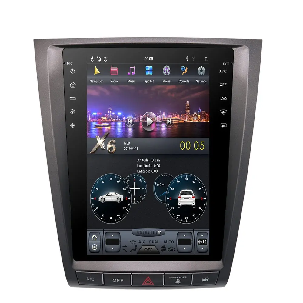 ZWNAV Tesla Android 9 PX6 Radio Per Lexus GS GS300 GS350 GS450 GS460 2004 - 2011 Centrale Multimediale di Lettore Nastro registratore Unità