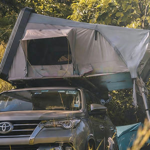 Tente de toit rigide moderne pour camping en plein air, 4x4, luxe, kaki, avec échelle - Product Image 1