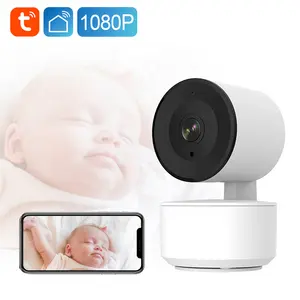 Indoor Geluid Detectie Ir Nachtzicht Draadloze Baby Slapen Camera 1080P Motion Tracking Wifi Smart Tuya Babyfoon Monitor