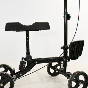 Aide à la marche pour genou, assistance à une seule jambe, réglable en hauteur, durable, confortable, pour blessures à la cheville, à la jambe et au genou, avec freins - Product Image 1