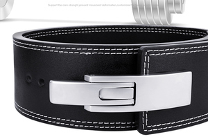 Fitness Gym Lever13MM Body Weight Cross Leather Weightlifting <b>Belt</b> for Men - Product Image 3