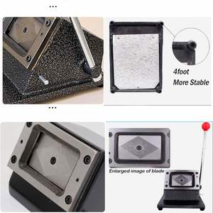 Machine de découpe manuelle de badges pour cartes d'identité PVC 86*54, découpeuse de cartes de visite – Vente directe usine - Product Image 4