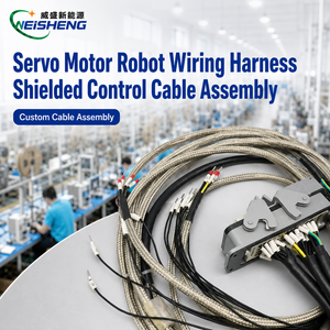 Aangepaste robotica-bedradingsschakelkabel met afscherming voor servomotor OEM - Product Image 1