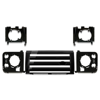 Kit de calandre avant style SVX noir brillant pour Land Rover Defender 90 110