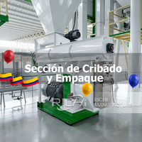 Ligne de production d'aliments pour animaux RICHI - Machine avec moteurs Siemens pour moulin à aliments, ligne de production d'aliments pour volailles, extrudeuse à matrice annulaire au Venezuela