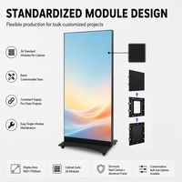Écran publicitaire LED extérieur en acier 960x1920mm P2.5 P3 P4 avec gestion de contenu à distance et contrôleur NOVA