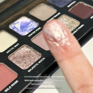 Paleta de sombras de ojos de 12 colores, pigmento vibrante, brillo duradero, acabado mate, serie <span class=keywords><strong>Wolf</strong></span> Moon - Product Image 4