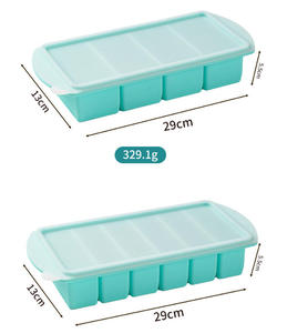 Moule de congélation rectangulaire en silicone pour soupes, grande taille, anti-fuite et flexible, pour la cuisine (vente en gros) - Product Image 3