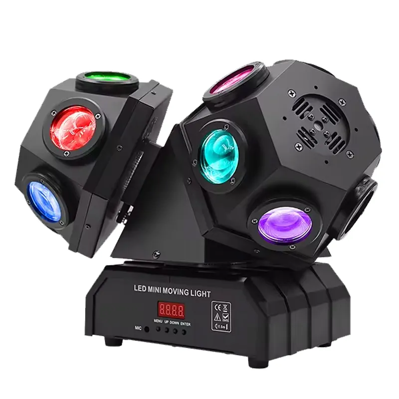 Laser Laser Lazer 3 teste 18 pz * 10w Led Dj Disco luce Laser per Night Club 80 telecomando 360 gradi di luce del fascio