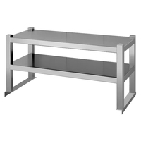 Support de comptoir amovible en acier inoxydable avec pieds carrés pour cuisines et laboratoires, matériel de restauration