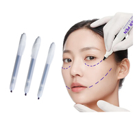Ensemble de marqueurs pour la peau de tatouage stériles, non toxiques et imperméables, stylo marqueur chirurgical pour les hôpitaux, marqueurs artistiques