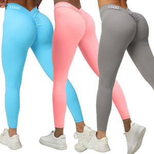Pantalon de yoga à séchage rapide pour sport, legging avec logo personnalisé, pantalon de yoga taille haute pour fitness et gym pour femmes vente en gros - Product Image 6