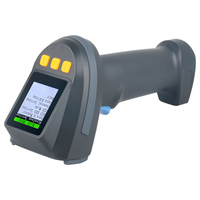 Pemindai Barcode 2D QR Code Nirkabel Xkancode Industrial BT Dengan Layar 1,77 Inci, Pemindai Barcode UHF RFID Nirkabel