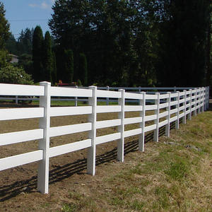 Высокое качество, Прямая поставка с завода цена ПВХ 2 рельсы фермы и Конное ограждение - Product Image 4