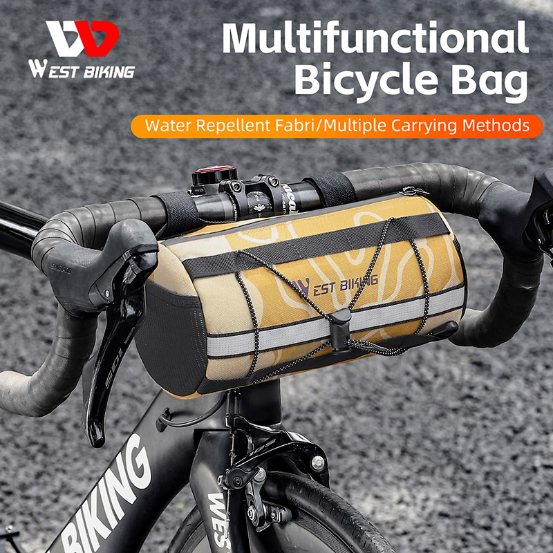 WEST BIKING Handlebar Bag - Durable, Waterproof, 2L Capacity
